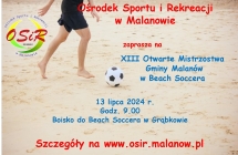 Plakat beach soccer 2024