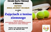 plakat - zajecia z tenisa ziemnego