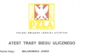 Atest trasy biegu ulicznego - Malanow (2)